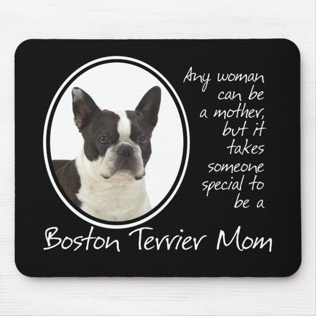 Tapis De Souris Maman Mousepad de Boston Terrier (Devant)