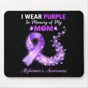 Tapis De Souris Maman porte du violet en mémoire de la maladie d'A