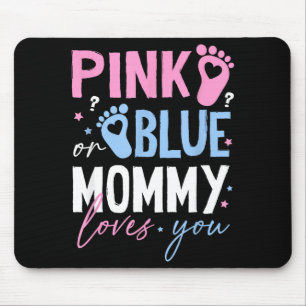 Tapis De Souris Maman rose ou bleue aime le dévoilement du sexe no