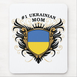 Tapis De Souris Maman ukrainienne du numéro un