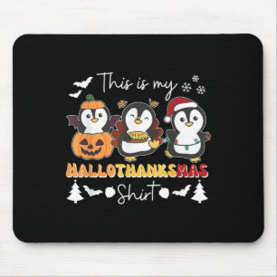 Tapis De Souris Manchot Noël Halloween C'est mon Hallothanks