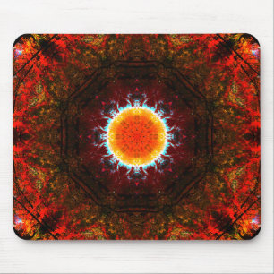 Tapis De Souris Mandala brûlant de nature
