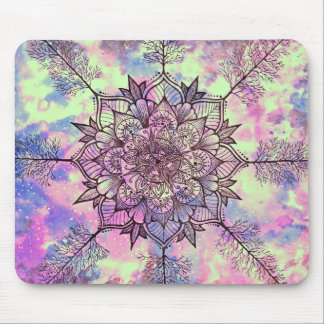 Tapis De Souris Mandala d'arbre de galaxie