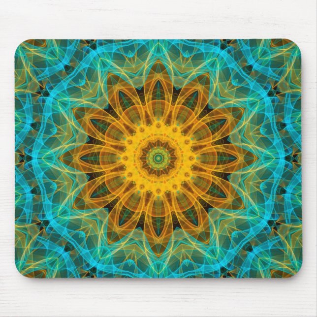 Tapis De Souris Mandala d'étoile d'océan (Devant)