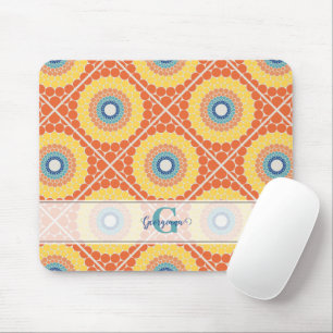 Tapis De Souris Mandala Eté Egéenne Carrelée Personnalisée