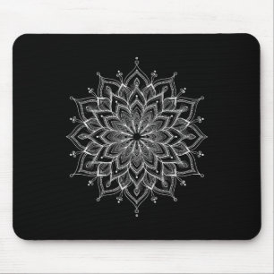 Tapis De Souris Mandala Lotus Art Zen Boho Bouddha Botanique Succu