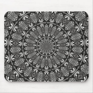 Tapis De Souris Mandala monochrome