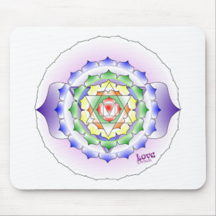 Tapis De Souris Mandala Mousepad de Chakra