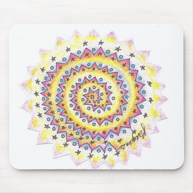 Tapis De Souris Mandala Mousepad de mystère de BargasArtworks (Devant)