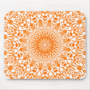 Tapis De Souris Mandala Orange