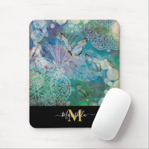 Tapis de souris Mandala Papillon Personnaliser Mon