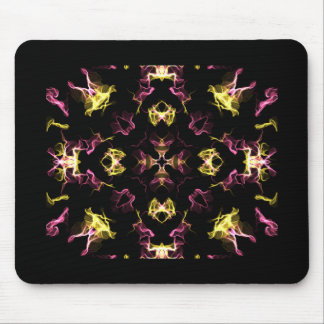 Tapis De Souris Mandala rose et jaune éblouissant