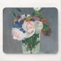 Manet | fleurit dans un vase en cristal, c.1882