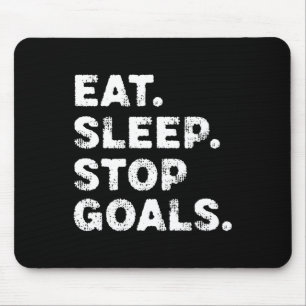 Tapis De Souris Manger Dormir Arrêter Objectifs Drôle Foot Hockey