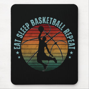 TAPIS DE SOURIS MANGER DORMIR BASKETBALL RÉPÉTER