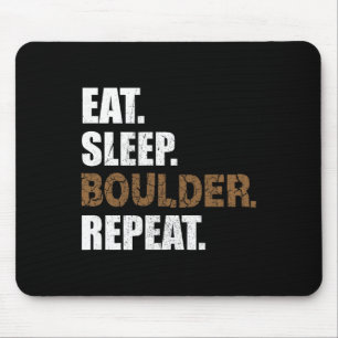 Tapis De Souris Manger Dormir Boulder Répéter Salle d'escalade Esc