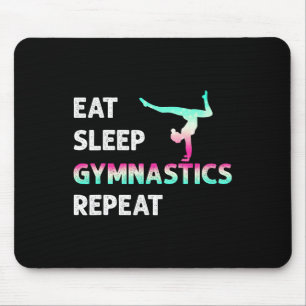 Tapis De Souris Manger Dormir Gymnastique Répéter Fille Femmes Drô