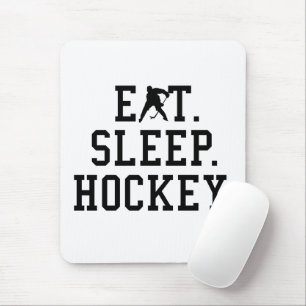 Tapis De Souris Manger Dormir Hockey - Les Amoureux du Hockey