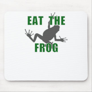 Tapis De Souris Mangez La Grenouille - Citation Motivation Entrepr