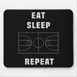 Tapis De Souris mangez la répétition de basketball de sommeil