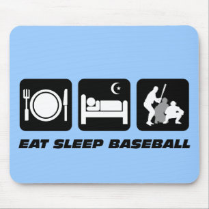 Tapis De Souris Mangez le base-ball de sommeil