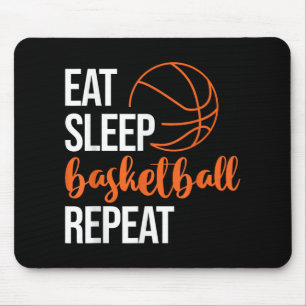 Tapis De Souris Mangez Le Sommeil Basket Répéter Fun Sport Motivat