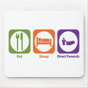 Tapis De Souris Mangez les enterrements directs de sommeil