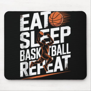 Tapis De Souris Mangez Sleep Basketball Répéter, Joueur, Garçons, 