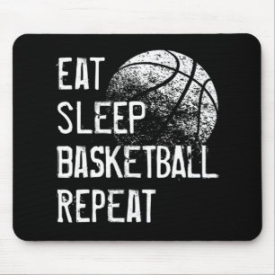Tapis De Souris Mangez Sleep Basketball Répétition pour Hommes Fem