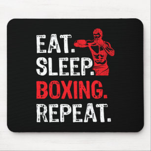 Tapis De Souris Mangez Sleep Boxing Répétez Boxer Joueur Drôle