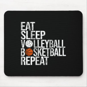 Tapis De Souris Mangez Sleep Volleyll Sketll Répéter Funny Ll