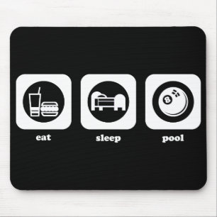 Tapis De Souris Mangez. Sommeil. Piscine. Mousepad