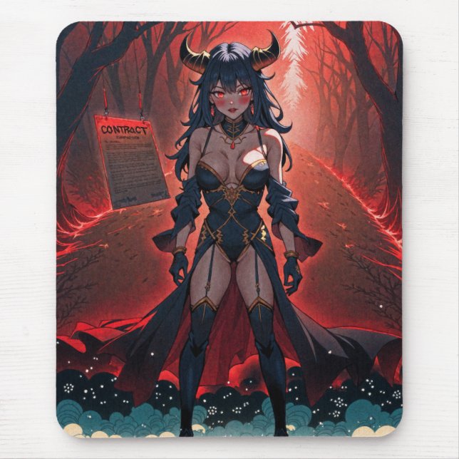 Tapis De Souris Manifestation avec contact à Crossroads, Anime Dem (Devant)