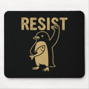 Tapis De Souris Manifestation de Pingouins Contre Tari
