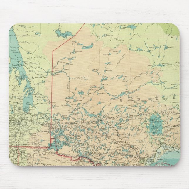 Tapis De Souris Manitoba et Nord-Ouest de l'Ontario (Devant)