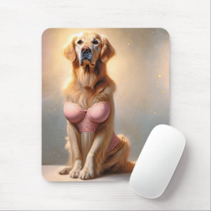 Tapis De Souris Mannequin de lingerie Golden Retriever