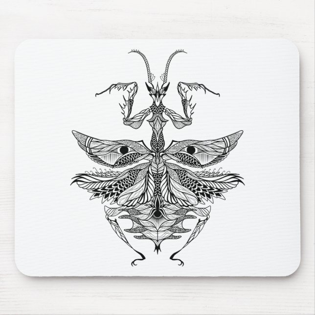 Tapis De Souris Mante de prière inspirée (Devant)