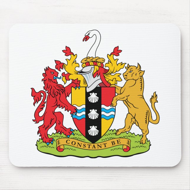 Tapis De Souris Manteau de Bedfordshire des bras (Devant)