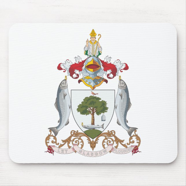 Tapis De Souris Manteau de Glasgow des bras (Devant)