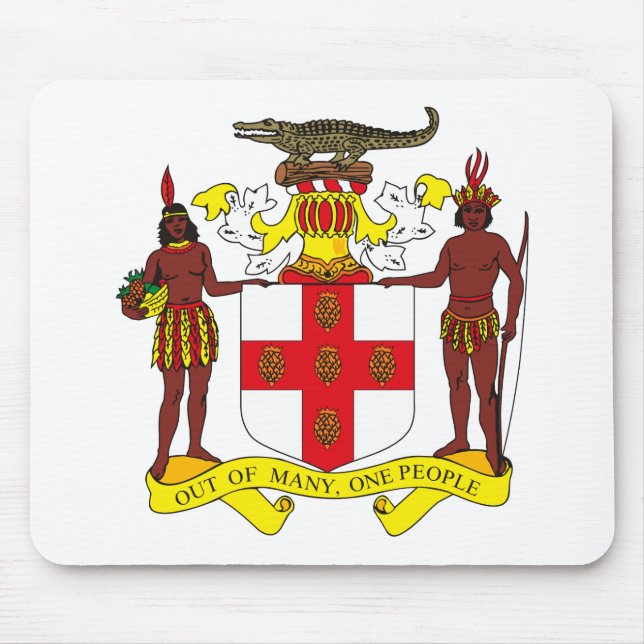 Tapis De Souris Manteau de la Jamaïque des bras Mousepad (Devant)