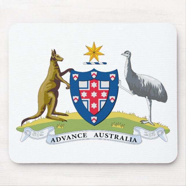 Tapis De Souris Manteau de l'Australie des bras (1908) (Devant)