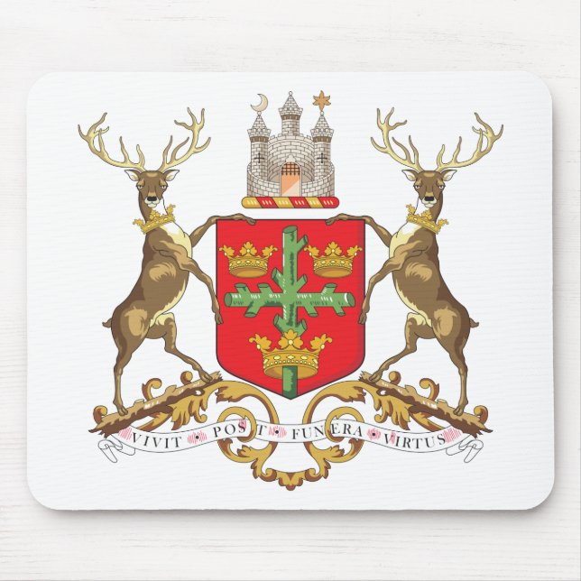Tapis De Souris Manteau de Nottingham des bras (Devant)
