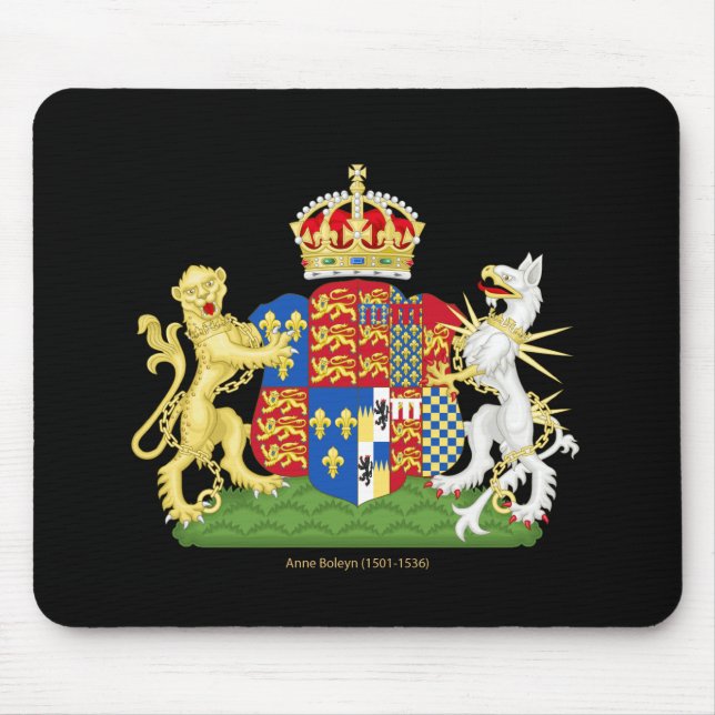 Tapis De Souris Manteau des bras Anne Boleyn (Devant)