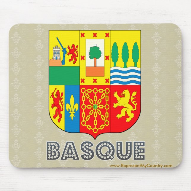 Tapis De Souris Manteau des bras Basque (Devant)