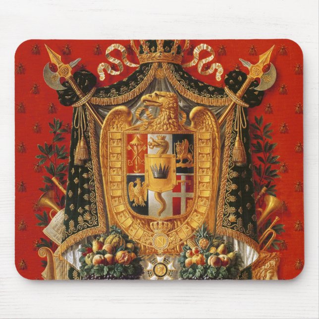 Tapis De Souris Manteau des bras de l'Italie, conception pour une (Devant)