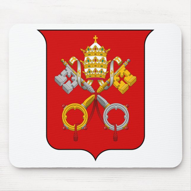 Tapis De Souris Manteau des bras He Ville du Vatican (Devant)