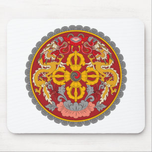Tapis De Souris Manteau du Bhutan des bras Mousepad