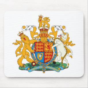 Tapis De Souris Manteau du Royaume-Uni des bras Mousepad
