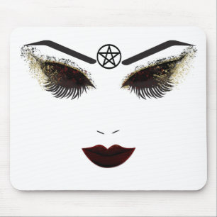 Tapis De Souris Maquillage Pentacle Beauty visage cils et lèvres n