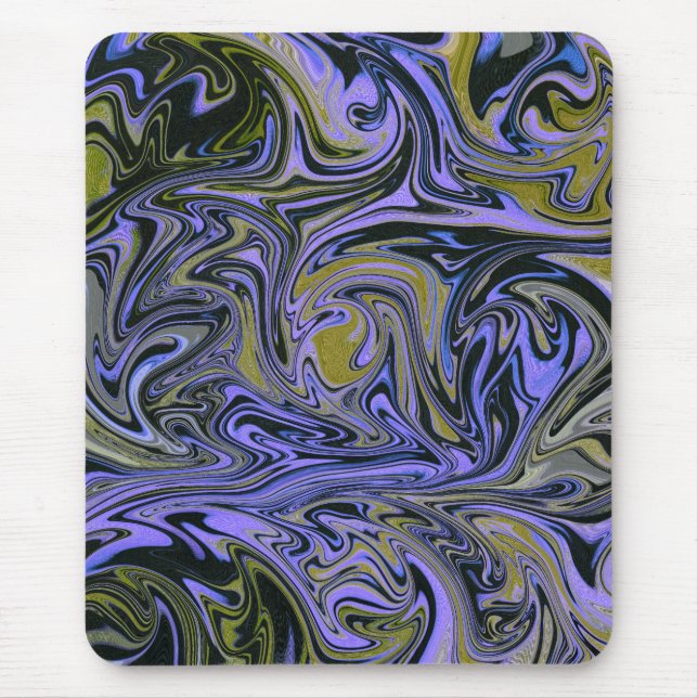 Tapis De Souris Marble Forms – Violet & Gold Mystic Energy (Devant)
